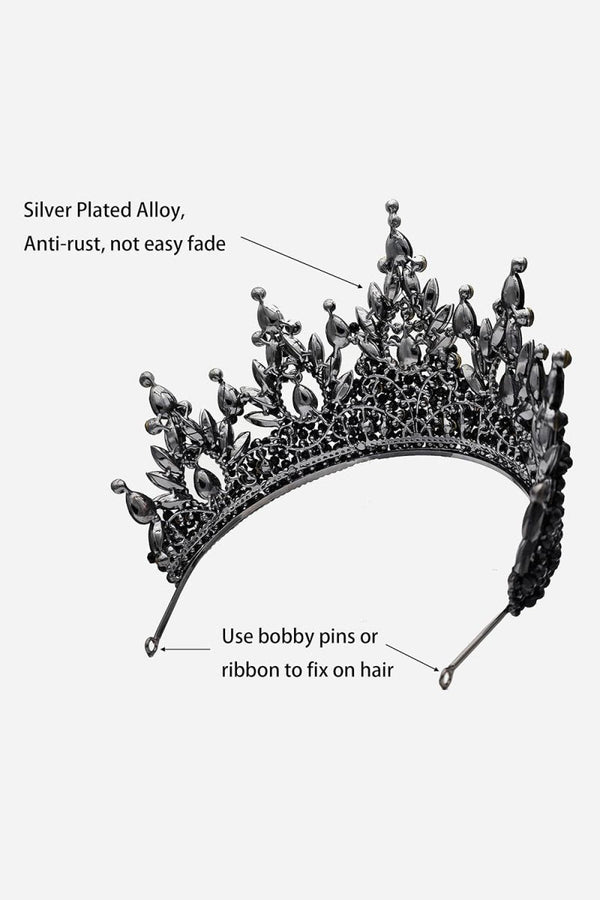 Pink Rhinestone Queen Tiara - KissProm