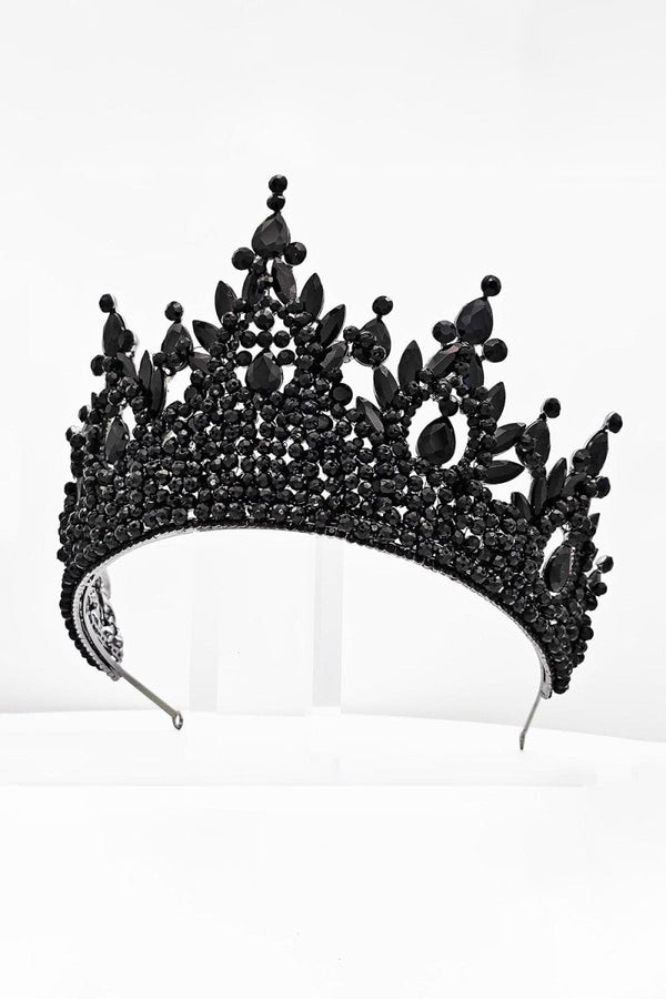 Pink Rhinestone Queen Tiara - KissProm