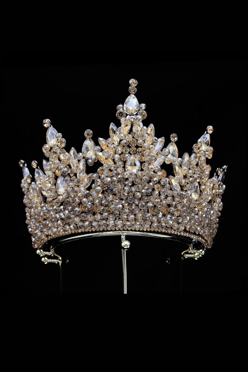 Pink Rhinestone Queen Tiara - KissProm