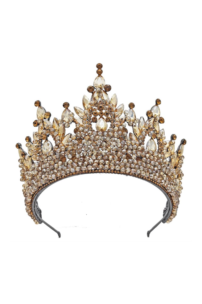 Pink Rhinestone Queen Tiara - KissProm