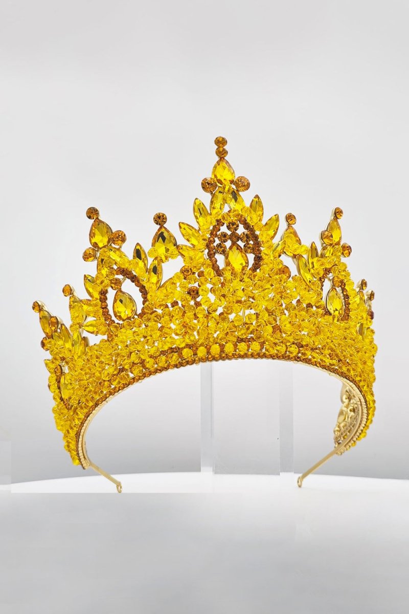 Pink Rhinestone Queen Tiara - KissProm