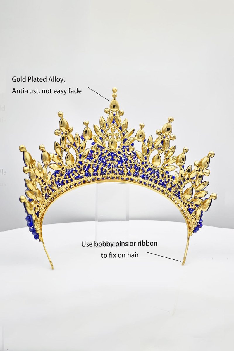 Pink Rhinestone Queen Tiara - KissProm