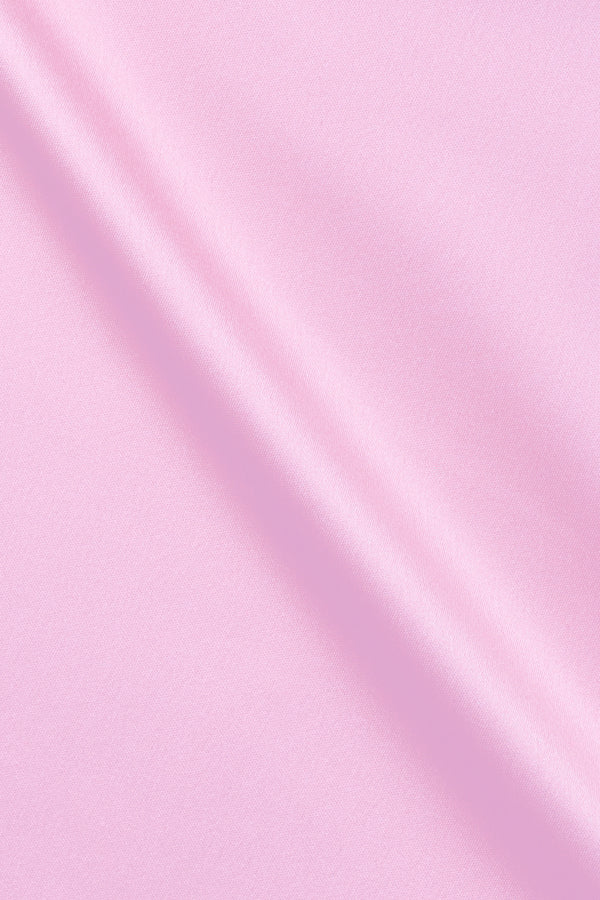 Pink Sheath Sweetheart Satin Short Homecoming Dress with Slit | KISSPROM