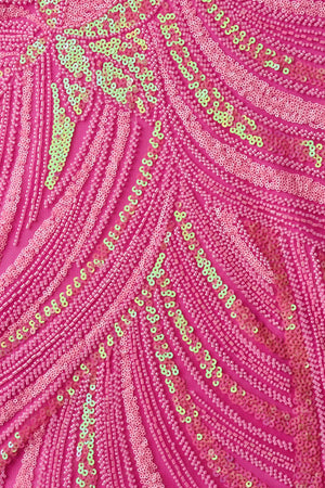 Pink Strapless V Neck Sequins Bodycon Short Homecoming Dresses - KISSPROM