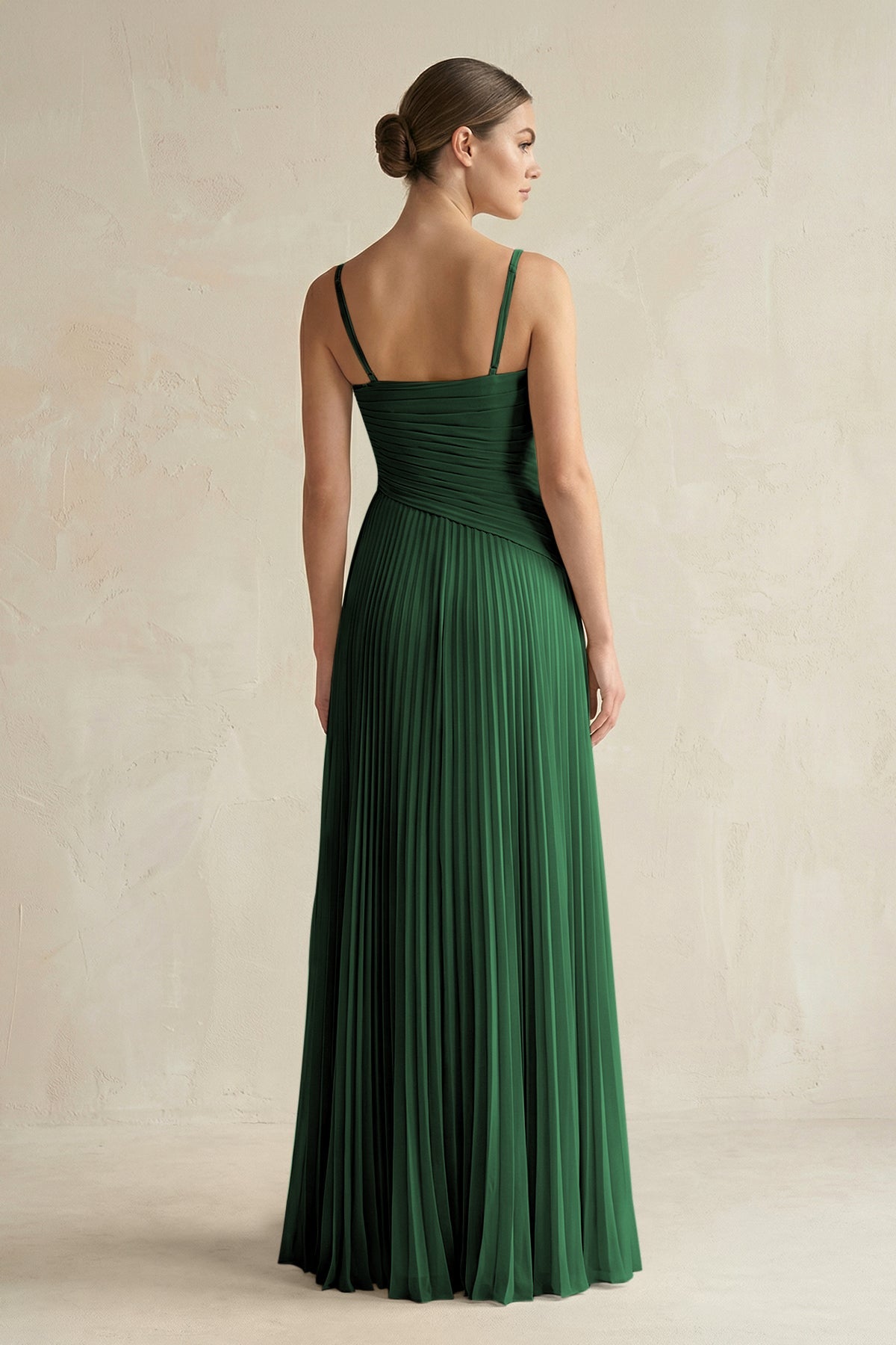 dark green pleated dress Got the Glam Emerald Green Pleated Cutout Maxi Dress