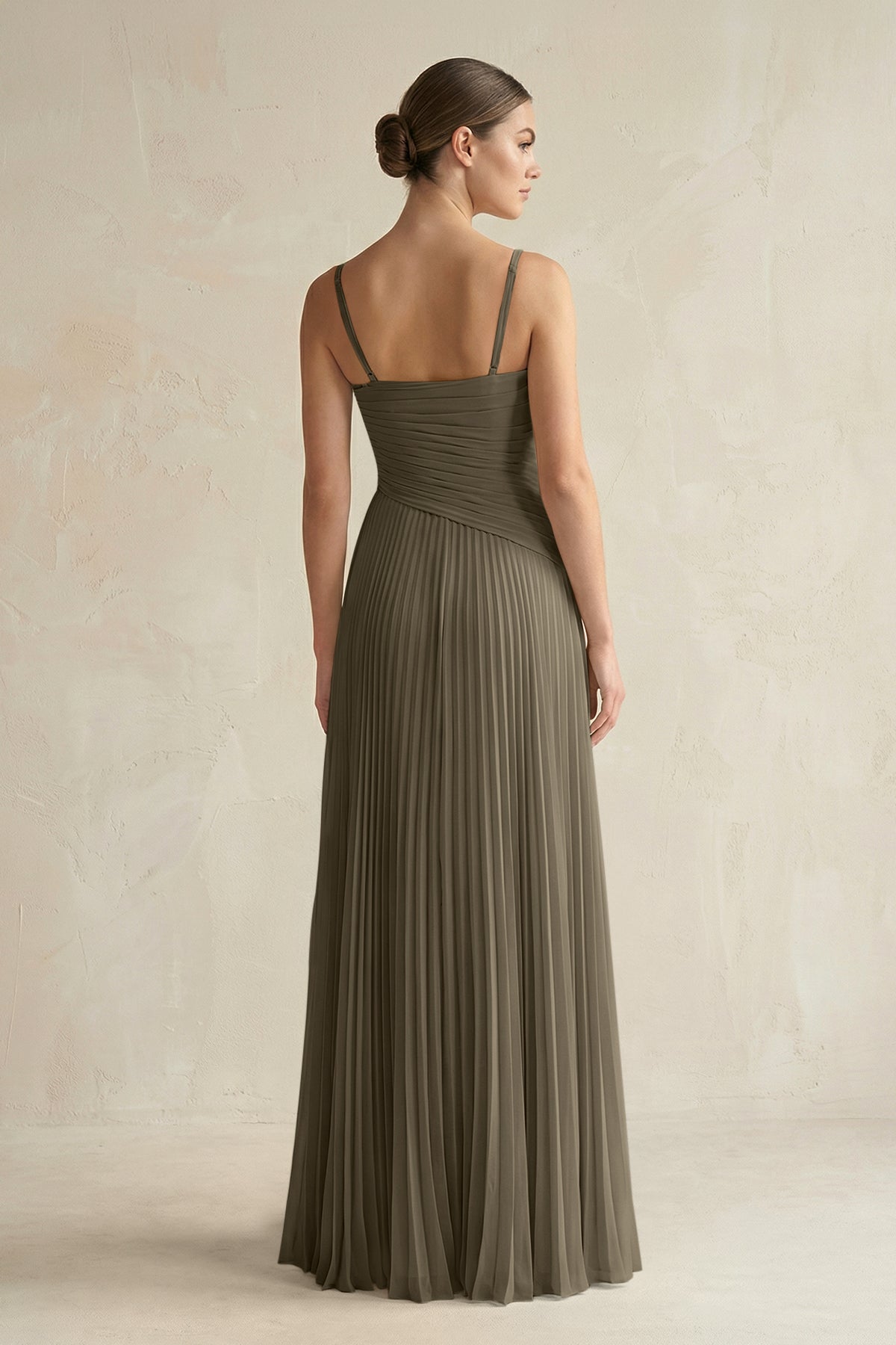 pleated a line maxi dress Pleated A-Line Maxi Tank Dress in Black XL / Black main image 0