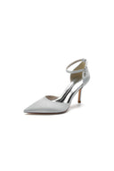 Pointed Toe Ankle Strap High Heels Shoes - KissProm