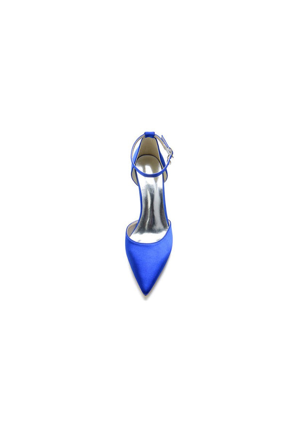 Pointed Toe Ankle Strap High Heels Shoes - KissProm