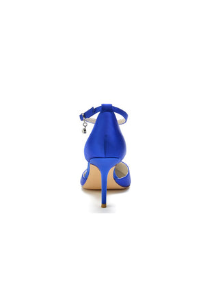 Pointed Toe Ankle Strap High Heels Shoes - KissProm