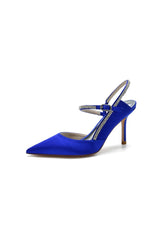 Pointed Toe Stiletto Heel with Crystal Strap - KissProm