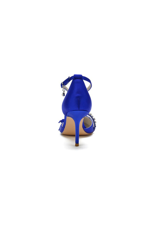 Pointed Toe Party Heels with Bow - KissProm