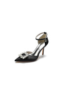 Pointed Toe Rhinestone Party Shoes - KissProm