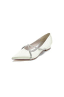 Pointed Toe Rhinestone Strap Kitten Heels - KissProm