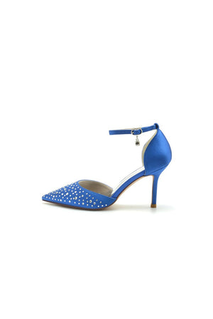 Pointed Toe High Heels with Ankle Strap - KissProm