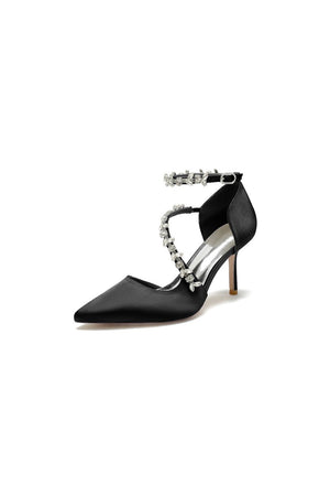 Pointed Toe Slingback Strap High Heel - KissProm
