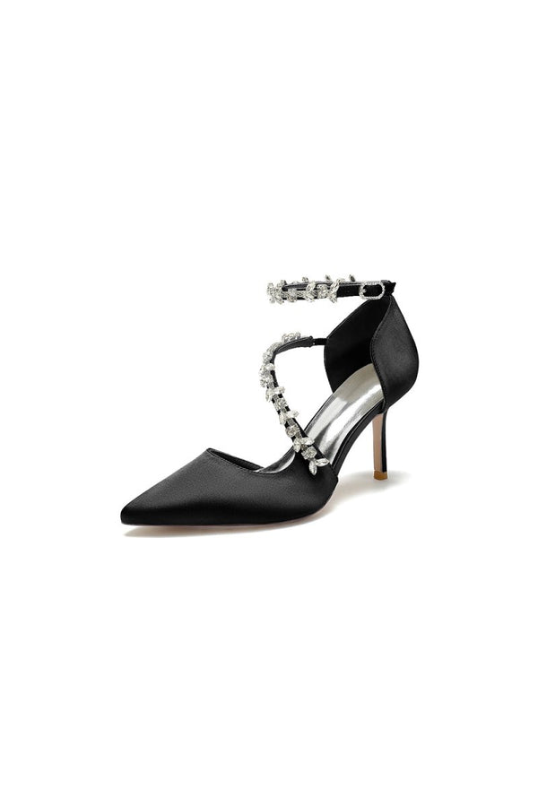 Pointed Toe Slingback Strap High Heel - KissProm