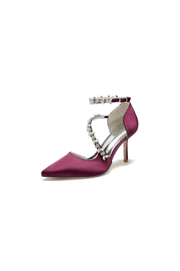 Pointed Toe Slingback Strap High Heel - KissProm