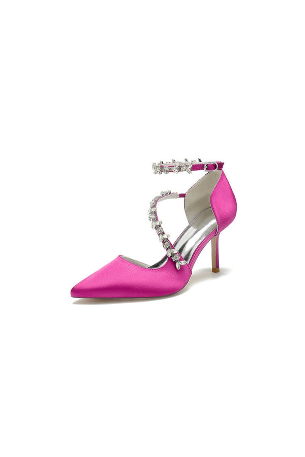 Pointed Toe Slingback Strap High Heel - KissProm
