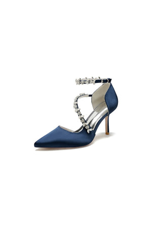 Pointed Toe Slingback Strap High Heel - KissProm