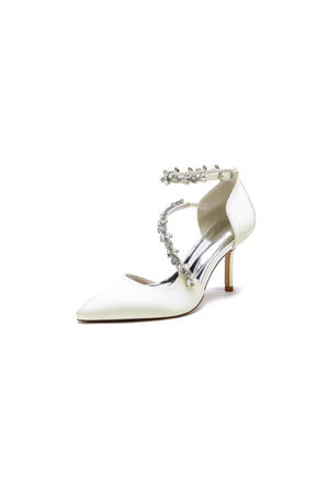 Pointed Toe Slingback Strap High Heel - KissProm