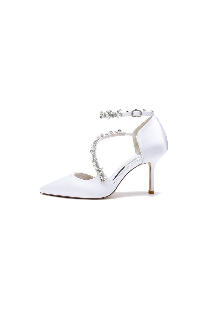 Pointed Toe Slingback Strap High Heel - KissProm