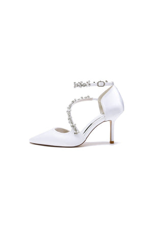 Pointed Toe Slingback Strap High Heel - KissProm