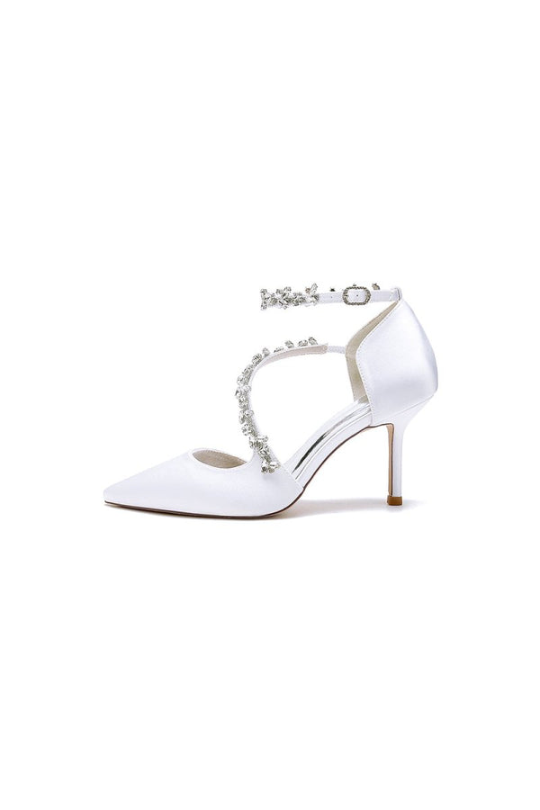 Pointed Toe Slingback Strap High Heel - KissProm
