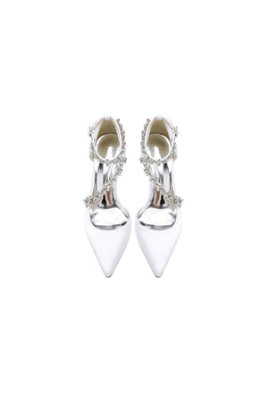 Pointed Toe Slingback Strap High Heel - KissProm