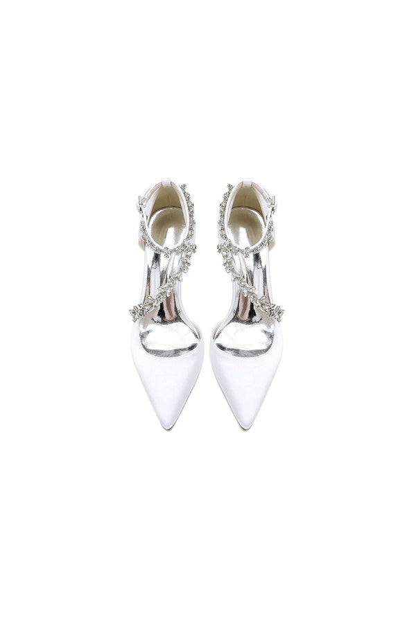 Pointed Toe Slingback Strap High Heel - KissProm