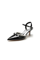 Pointed Toe Wedding Shoes with Pearl - KissProm