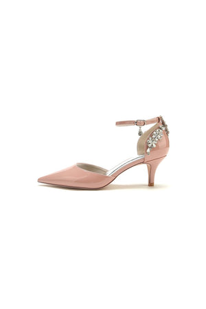 Pointed Toe Wedding Shoes with Rhinestone - KissProm