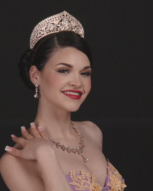 KissProm video of champagne crown for women