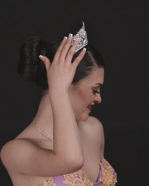 KissProm video of silver crown for women
