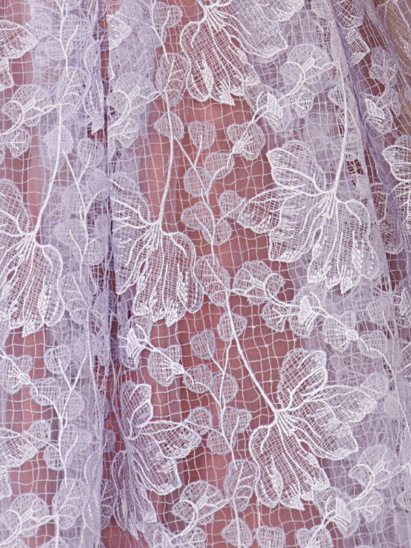 Cecil | Purple Sweetheart A Line Corset Party Dress With Applique
