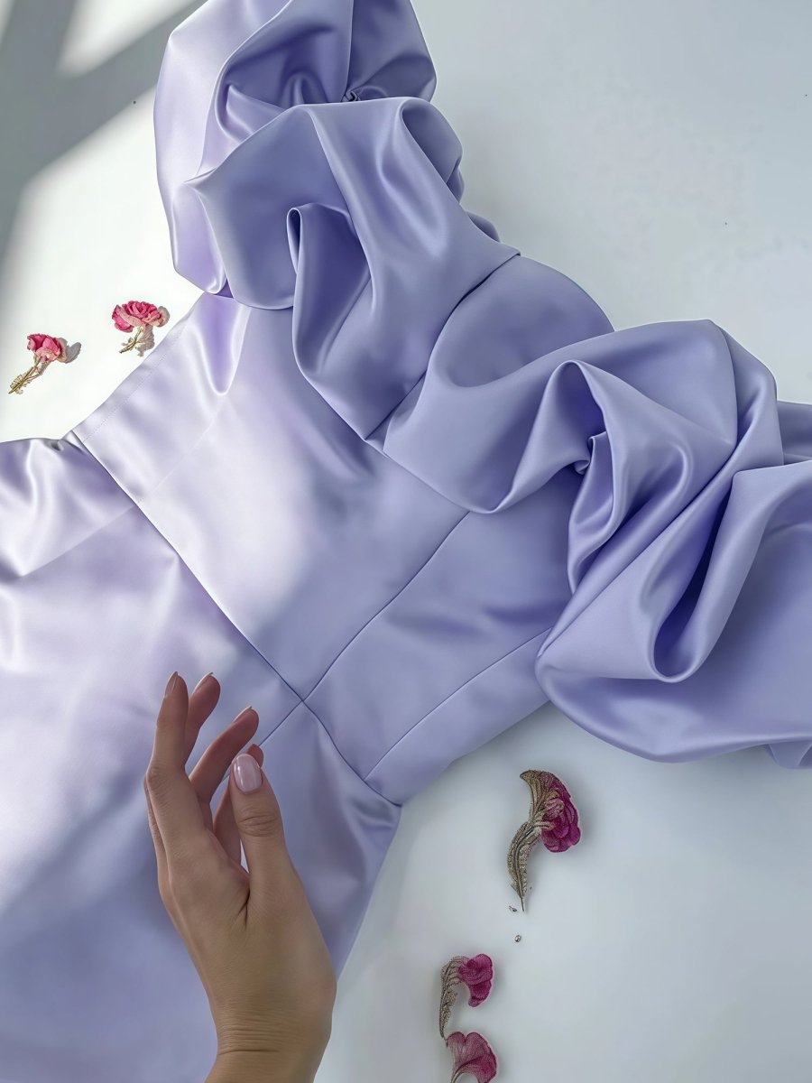 Quasar | Lilac Off The Shoulder Tight Mini Homecoming Dresses