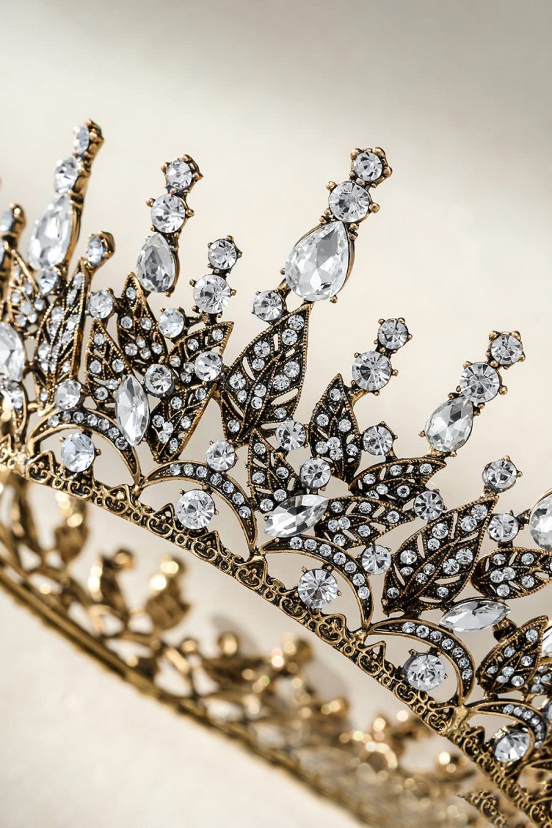 Queen Rhinestone Dark Crown for Women - KissProm