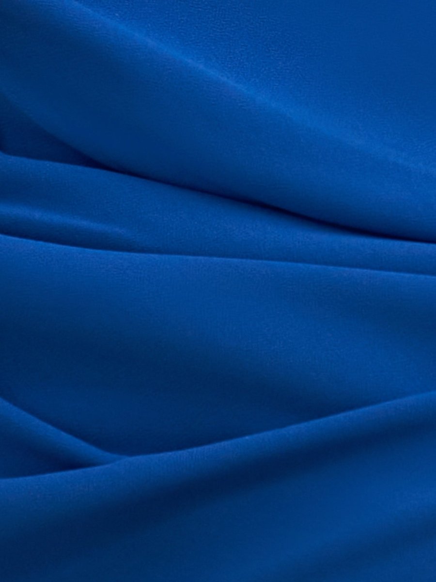 Ravelle | Royal Blue - Sheath Scoop Neck Short Homecoming Dresses With Train