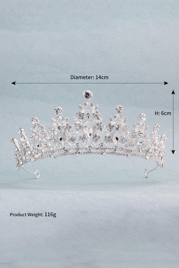Women’s Gold Princess Rhinestone Crowns - KissProm
