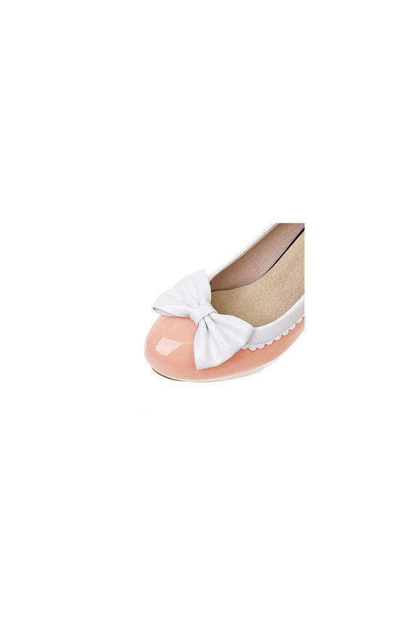 Retro Bowknot High Heels Shoes - KissProm