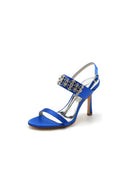 Rhinestone Beaded Ankle Straps Party Shoes - KissProm