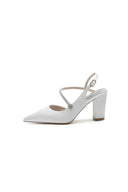 Rhinestone Strap Block Heel Sandals - KissProm