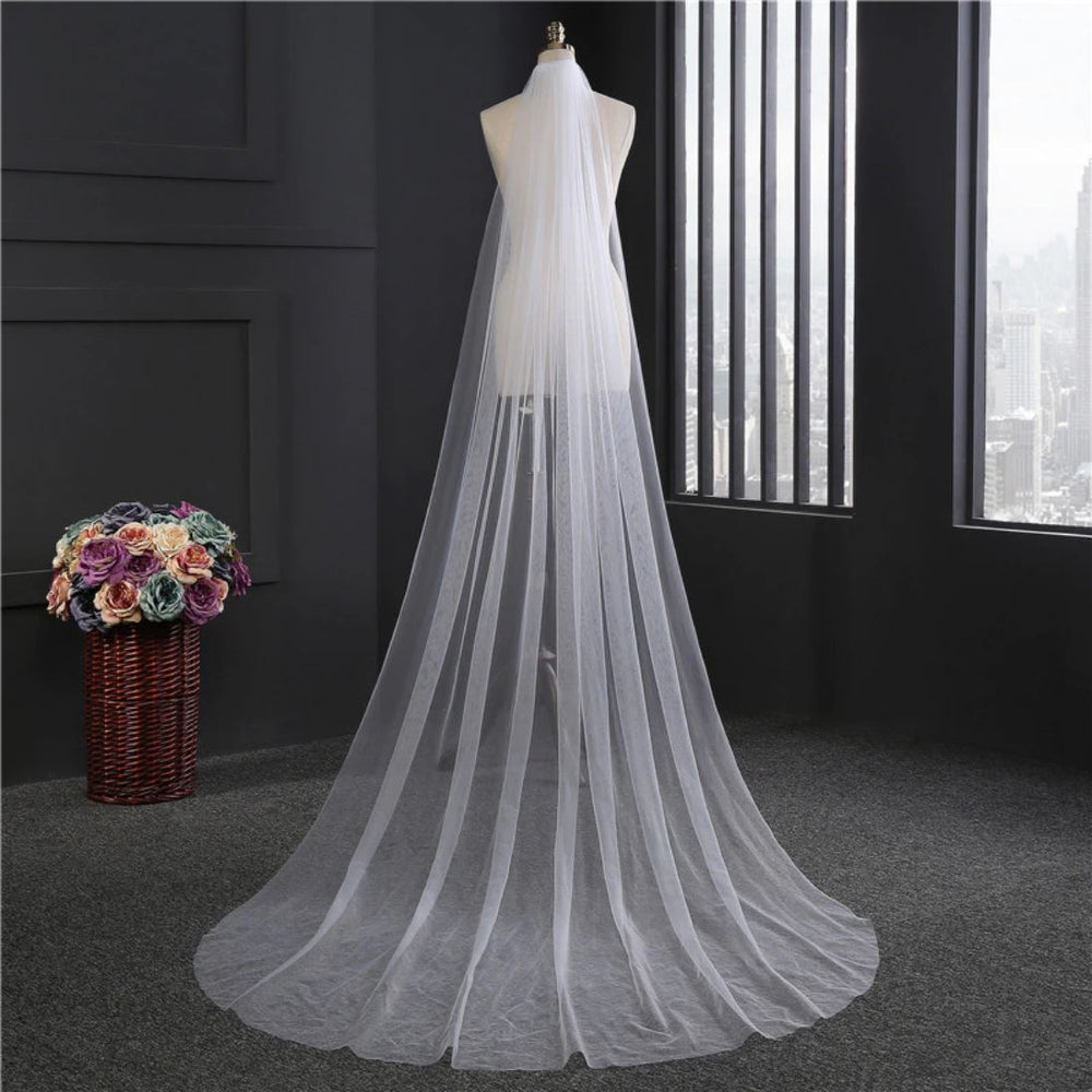 Elegant One - Layer Veil with Comb - KissProm