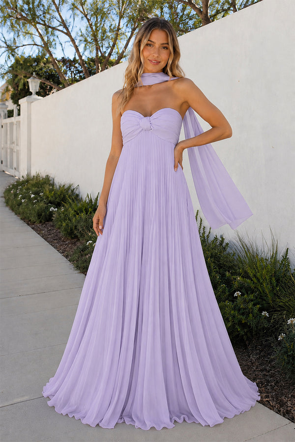 A Line Light Pink Sweetheart Chiffon Long Prom Dress