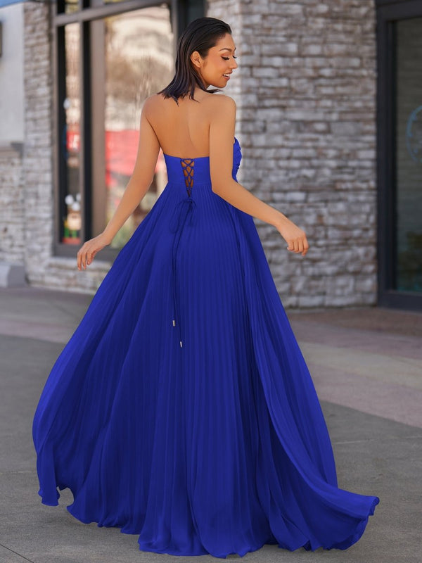 open lace back dress Mint Green Ruffles Bow-Back Mermaid Long Prom Dress – Modsele main image 1