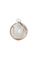 Rose Gold Metal Tennis Chain Handbag - KissProm
