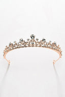 Rose Gold Rhinestone Tiara - KissProm