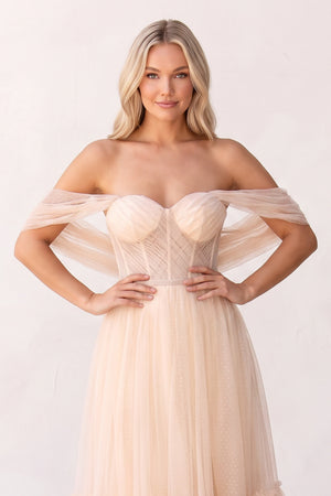 Rose Pink A-Line Tulle Sweetheart Tea-Length Homecoming Dress (3) | KISSPROM