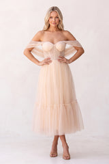 Rose Pink A-Line Tulle Sweetheart Tea-Length Homecoming Dress | KISSPROM