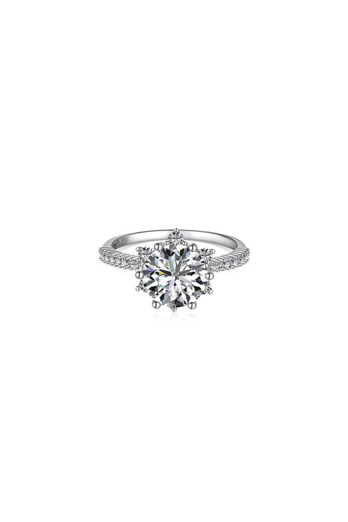 Round - Cut Shiny Star Engagement Ring - KissProm