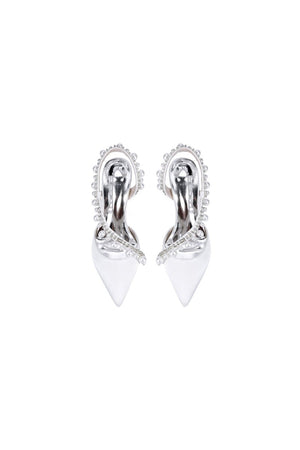 Royal Blue High Heels with Pearl and Crystal Embellishments Description - KissProm